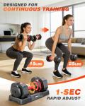 Adjustable Dumbbells Set of 2 - 25lbs