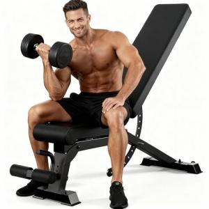 LINBOLUSA Adjustable Weight Bench for Home Gym