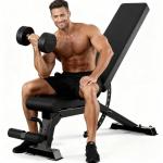LINBOLUSA Adjustable Weight Bench for Home Gym