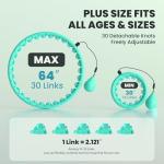 Fikswe Infinity Weighted Hoola Hoop for Adults