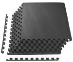 BalanceFrom Interlocking EVA Foam Exercise Tiles - Black