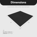 BalanceFrom Interlocking EVA Foam Exercise Tiles - Black
