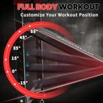 Adjustable Weight Bench Set with Squat Rack