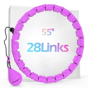 JKSHMYT 55-Inch Weighted Hula Hoop for Fitness
