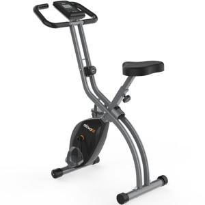 ATIVAFIT Folding Exercise Bike with Heart Rate Monitor