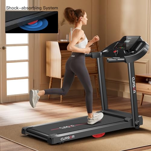 Quiet Folding Treadmill with Pulse Sensor, 2.5 HP