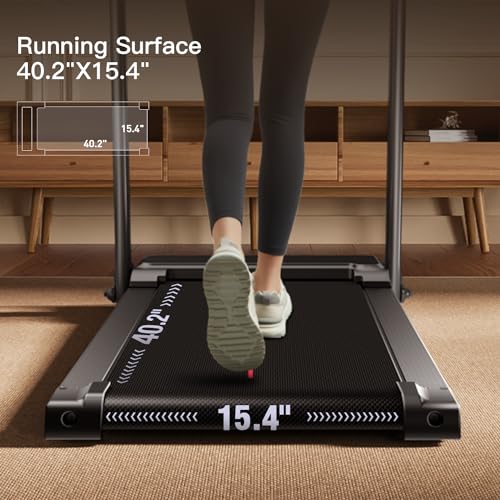 Quiet Folding Treadmill with Pulse Sensor, 2.5 HP