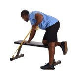 Portable Compact Foam Padded Barbell Bench - 600 lbs Capacity