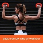 Gymenist Set of 2 Hand Shaped Neoprene Exercise Workout Jogging Walking Cardio Dumbbells Pair (1-LB Pink)