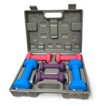 Gymenist Dumbbell Set with Travel Case - 3 Pairs