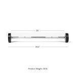 Titan Fitness Straight Rubber Fixed Barbell 30 lb.
