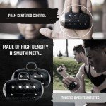 Egg Weights Knockout 4.0 lbs (2 Eggs, 2.0 lbs Each) Dumbbell Sets Bismuth Hand Weights with Silicone Rubber Finger Loop for Shadowboxing, Kickboxing for Men & Women (Black) +Free E-Book Workout Guide