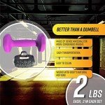 Egg Weights Knockout 4.0 lbs (2 Eggs, 2.0 lbs Each) Dumbbell Sets Bismuth Hand Weights with Silicone Rubber Finger Loop for Shadowboxing, Kickboxing for Men & Women (Black) +Free E-Book Workout Guide