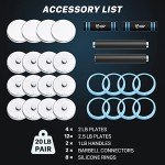 Northdeer 2.0 Upgraded Adjustable Steel Dumbbells, 40Lbs Free Weight Set with Connector, 2 in 1 Dumbbell Barbell Set, Home Gym Workout for Men and Women - Sliver