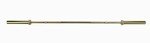 Valor Fitness Womens Olympic Barbell - 35 lb Needle Bearing - Gold Titanium Coated – 1000 lbs - 25MM - Enhanced Spin- Knurl Free Center – Crossfit Power Lifting Workout Equipment