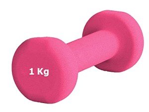 G5 HT SPORT Neoprene Dumbbells or Dumbbells for Gym and Home Gym Non-Slip from 0.5 to 6 kg Pair or Single (1 x 1 kg) Assorted Colours, 1 Piece