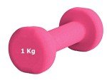 G5 HT SPORT Neoprene Dumbbells or Dumbbells for Gym and Home Gym Non-Slip from 0.5 to 6 kg Pair or Single (1 x 1 kg) Assorted Colours, 1 Piece