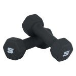 CAP Barbell Neoprene Dumbbell Weights, 5 lb Pair, Black