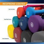 Marcy Neoprene Dumbbell, Single Piece, 2-lb, Azure