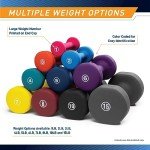 Marcy Neoprene Dumbbell, Single Piece, 2-lb, Azure