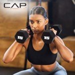 CAP Barbell Neoprene Dumbbell Weights, 5 lb Pair, Black