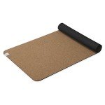 Gaiam Cork Yoga Exercise Mat | Natural Sustainable Cork Resists Sweat and Odors | Non-Slip TPE Backing Prevents Slipping| Great for Hot Yoga, Pilates, Fitness Working Out (68" x 24"x 5mm Thick)