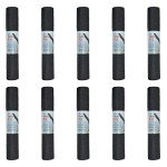 Hello Fit 10-Pack Yoga Mat, 68" x 24" Non Slip Exercise Mat, 4mm Thick Gym Mat for Fitness and Stretching, Bulk Non Toxic Yoga Mats for Schools and Studios, Black