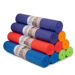 Upward Fit Elevate Yoga Mats, 10 Pack, 72" Long x 24" Wide, 4.5 mm Thick, Non-Slip and Easy to Clean Gym Mats for Schools and Studios, Assorted
