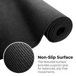 Hello Fit 10-Pack Yoga Mat, 68" x 24" Non Slip Exercise Mat, 4mm Thick Gym Mat for Fitness and Stretching, Bulk Non Toxic Yoga Mats for Schools and Studios, Black