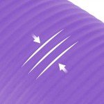 Fitvids 1/2-Inch Extra Thick High Density Anti-Tear Exercise Yoga Mat with Carrying Strap, Purple