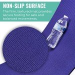 Upward Fit Elevate Yoga Mats, 10 Pack, 72" Long x 24" Wide, 4.5 mm Thick, Non-Slip and Easy to Clean Gym Mats for Schools and Studios, Assorted