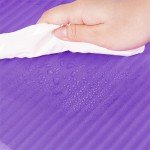 Fitvids 1/2-Inch Extra Thick High Density Anti-Tear Exercise Yoga Mat with Carrying Strap, Purple