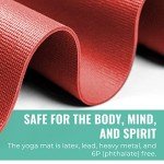 Upward Fit Elevate Yoga Mats, 10 Pack, 72" Long x 24" Wide, 4.5 mm Thick, Non-Slip and Easy to Clean Gym Mats for Schools and Studios, Assorted