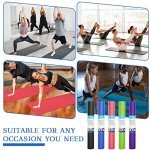 20 Pcs Yoga Mat Non Slip Exercise Mat Workout Mat with Strap for Women Gym Fitness Home Supplies, 72 x 24 Inch(Multicolor)