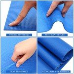 20 Pcs Yoga Mat Non Slip Exercise Mat Workout Mat with Strap for Women Gym Fitness Home Supplies, 72 x 24 Inch(Multicolor)