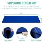 Upward Fit Elevate Yoga Mats, 10 Pack, 72" Long x 24" Wide, 4.5 mm Thick, Non-Slip and Easy to Clean Gym Mats for Schools and Studios, Assorted