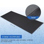 20 Pcs Yoga Mat Non Slip Exercise Mat Workout Mat with Strap for Women Gym Fitness Home Supplies, 72 x 24 Inch(Multicolor)