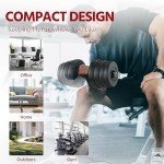 Yaheetech Adjustable Dumbbells Weight Set - 66LB Dumbbell Weights Exercise & Fitness Equipment w/ 4 Spinlock Collars & 2 Connector Options for Women & Men Gym Home Strength Bodybuilding Training