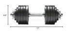 CAP Barbell 52.5-Pound Adjustable Dumbbell Set, Single, Black