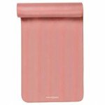 Retrospec Solana Yoga Mat 1/2" Thick w/Nylon Strap for Men & Women - Non Slip Excercise Mat for Yoga, Pilates, Stretching, Floor & Fitness Workouts, Rose