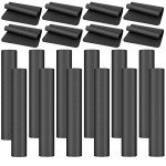 10 Pack Yoga Mats Bulk, 68'' x 24'' x 4mm Thick Yoga Mats for Kids and Adult Gym Mats Bundle Latex Free Exercise Mats with Non Slip Texture for Outdoor Yoga, Pilates or Workout (Black)