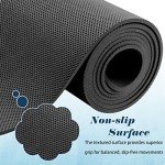 10 Pack Yoga Mats Bulk, 68'' x 24'' x 4mm Thick Yoga Mats for Kids and Adult Gym Mats Bundle Latex Free Exercise Mats with Non Slip Texture for Outdoor Yoga, Pilates or Workout (Black)