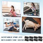 10 Pack Yoga Mats Bulk, 68'' x 24'' x 4mm Thick Yoga Mats for Kids and Adult Gym Mats Bundle Latex Free Exercise Mats with Non Slip Texture for Outdoor Yoga, Pilates or Workout (Black)