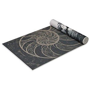 Gaiam Spiral Motion Reversible Yoga Mat, 6mm