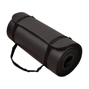 BalanceFrom GoCloud Extra Thick Yoga Mat, Black