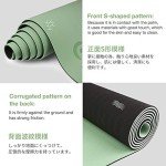 Gruper Yoga Mat Non Slip, Eco Friendly Fitness Exercise Mat with Carrying Strap,Pro Yoga Mats for Women,Workout Mats for Home, Pilates and Floor Exercises 4.Matcha Green/Black