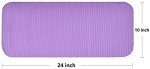 Fitvids All Purpose 1/2-Inch Extra Thick High Density Anti-Tear Exercise Yoga Mat and Knee Pad with Carrying Strap, Purple
