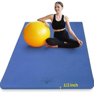 Extra Thick Non-Slip Yoga Mat for Home Fitness