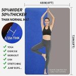 Extra Thick Non-Slip Yoga Mat for Home Fitness