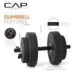 CAP Barbell 40-Pound Adjustable Dumbbell Set